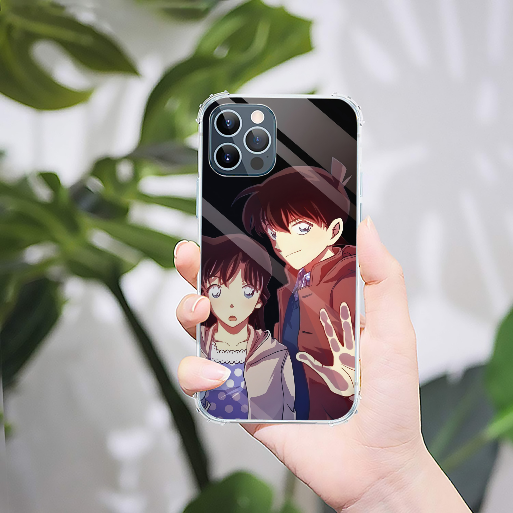 （画像用） 名探偵コナン Detective Conan 【iPhone 12シリーズ対応】透明スマホケース（クリアソフトケース）